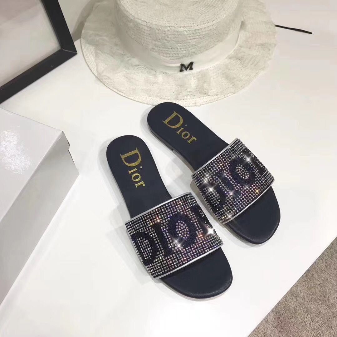 Dior RhineStone Flats