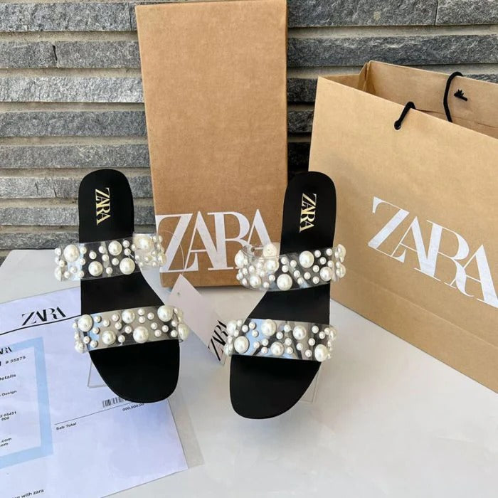 Zara Pearl Flats