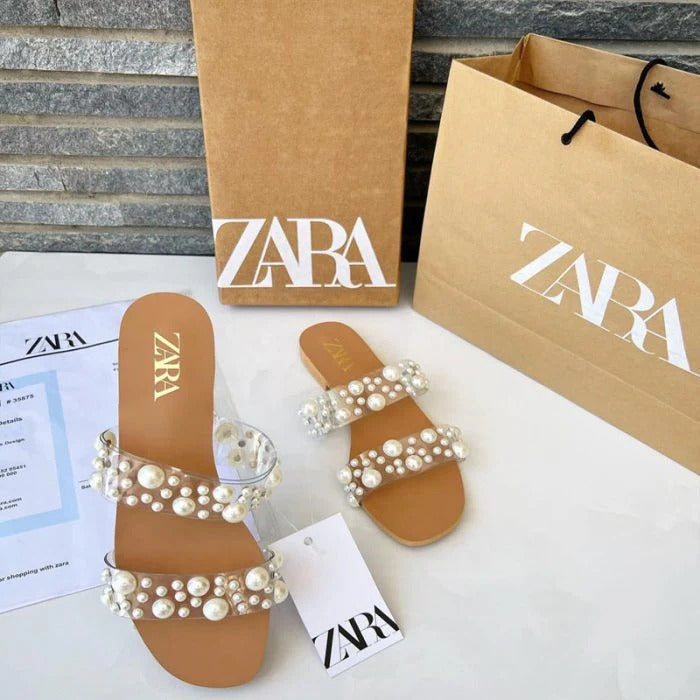 Zara Pearl Flats